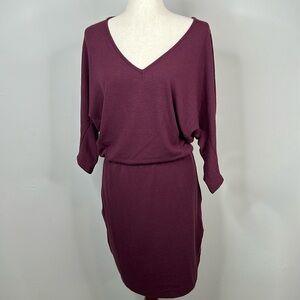 Michael Stars Avalon V-neck Tulip Sleeve Dress NWT